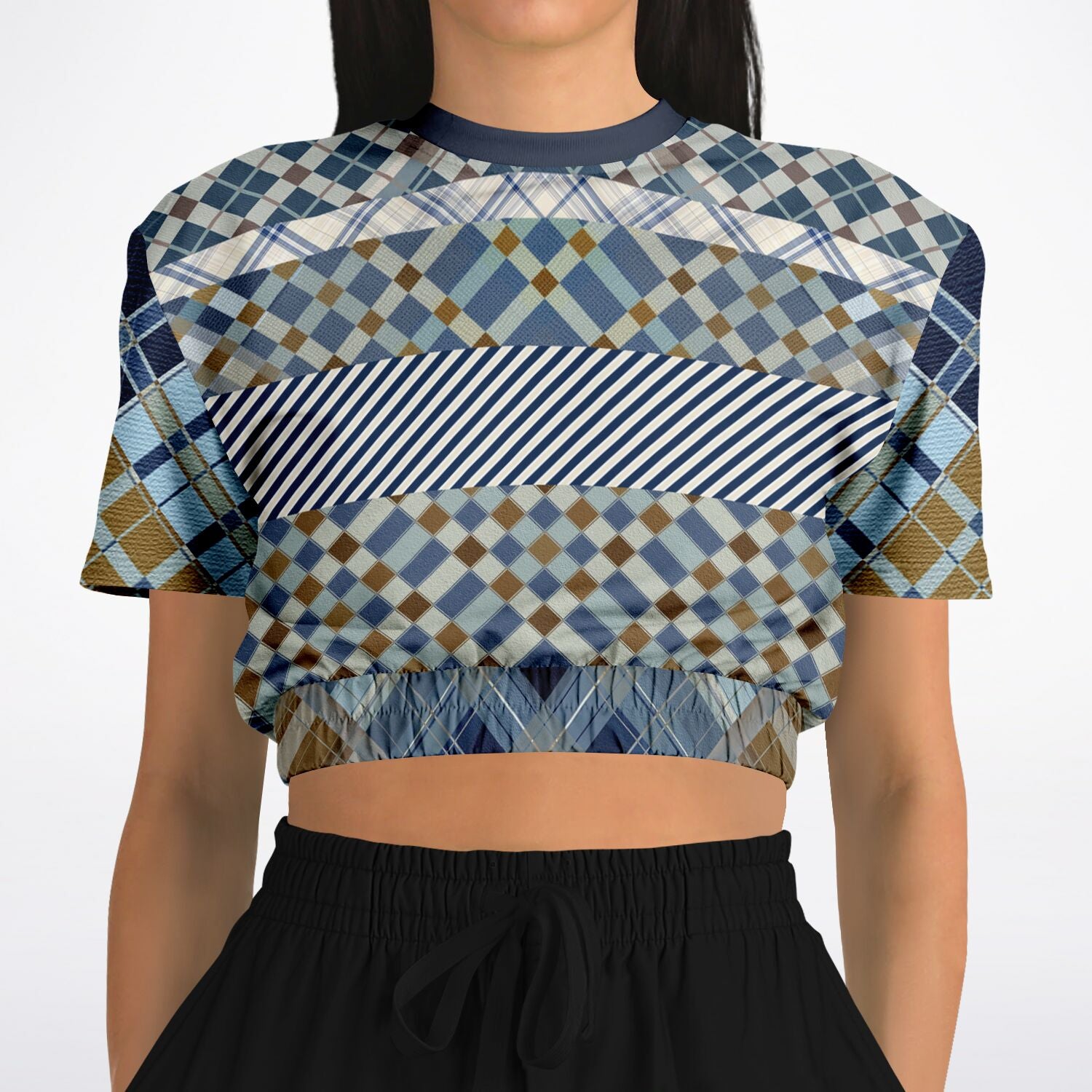 Nassau Short Sleeve Cropped Eco-Poly Sweater