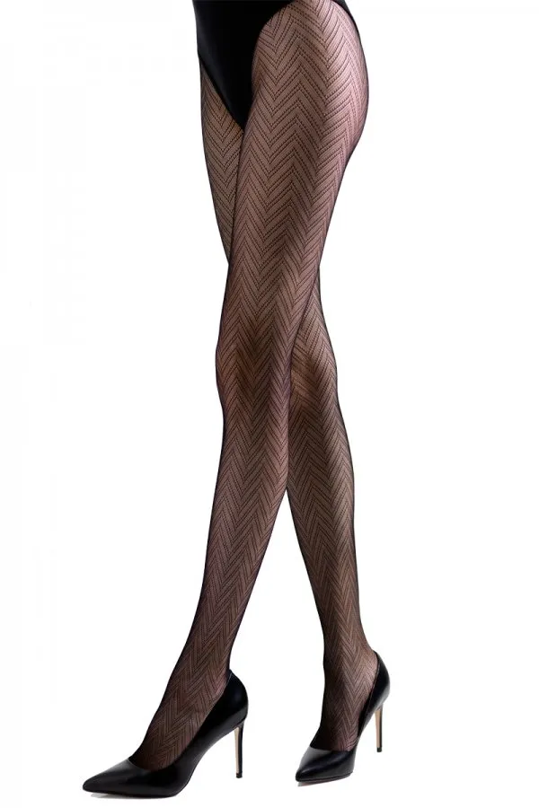 Natori Herringbone Net Tights