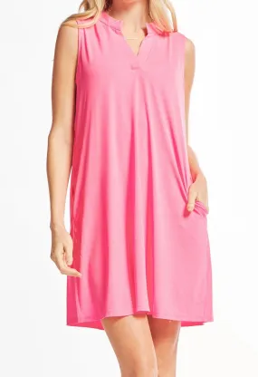 Neon Pink Tank Dress