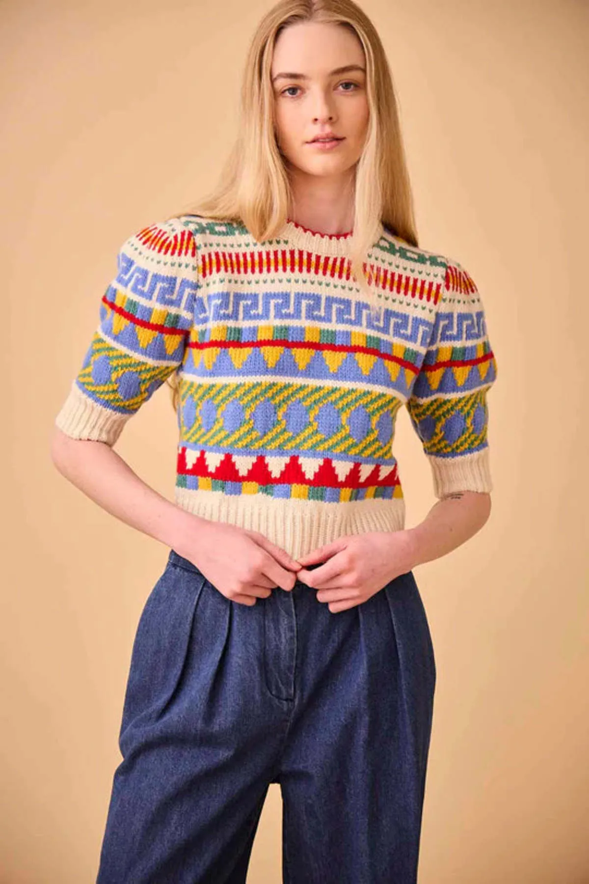 Odette Sweater Top - Kent Fairisle