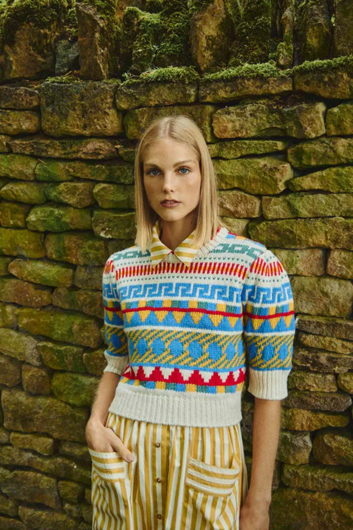 Odette Sweater Top - Kent Fairisle