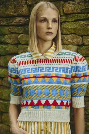 Odette Sweater Top - Kent Fairisle