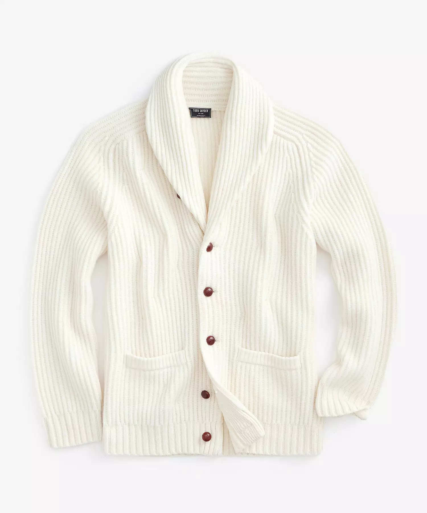 Old Town Shawl Cardigan in Antique White