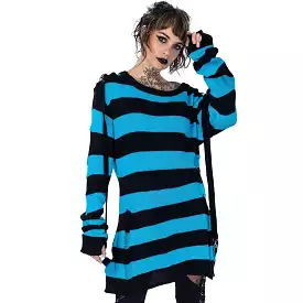 ORIANA JUMPER - BLACK/BLUE