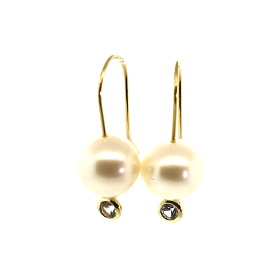 Pearl & Sapphire Earrings