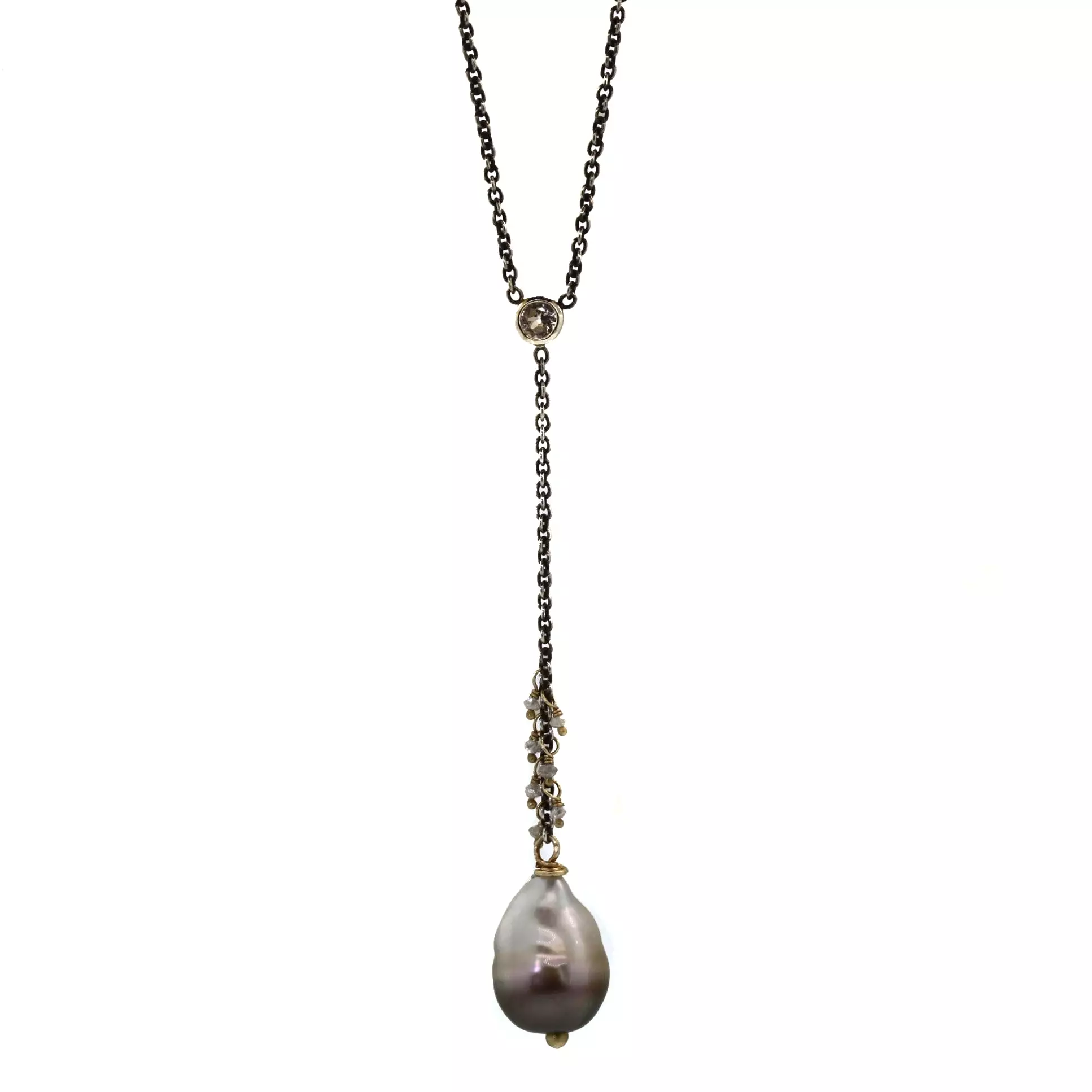 Pearl & Sapphire Necklace