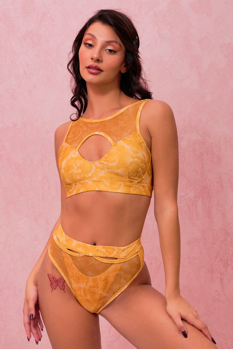 RAD Paradiso Araphel Top - Floral Oro