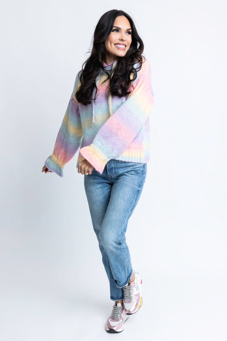 Rainbow Pastel Hoodie Sweater