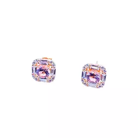 Rosie Pink Sapphire Earrings