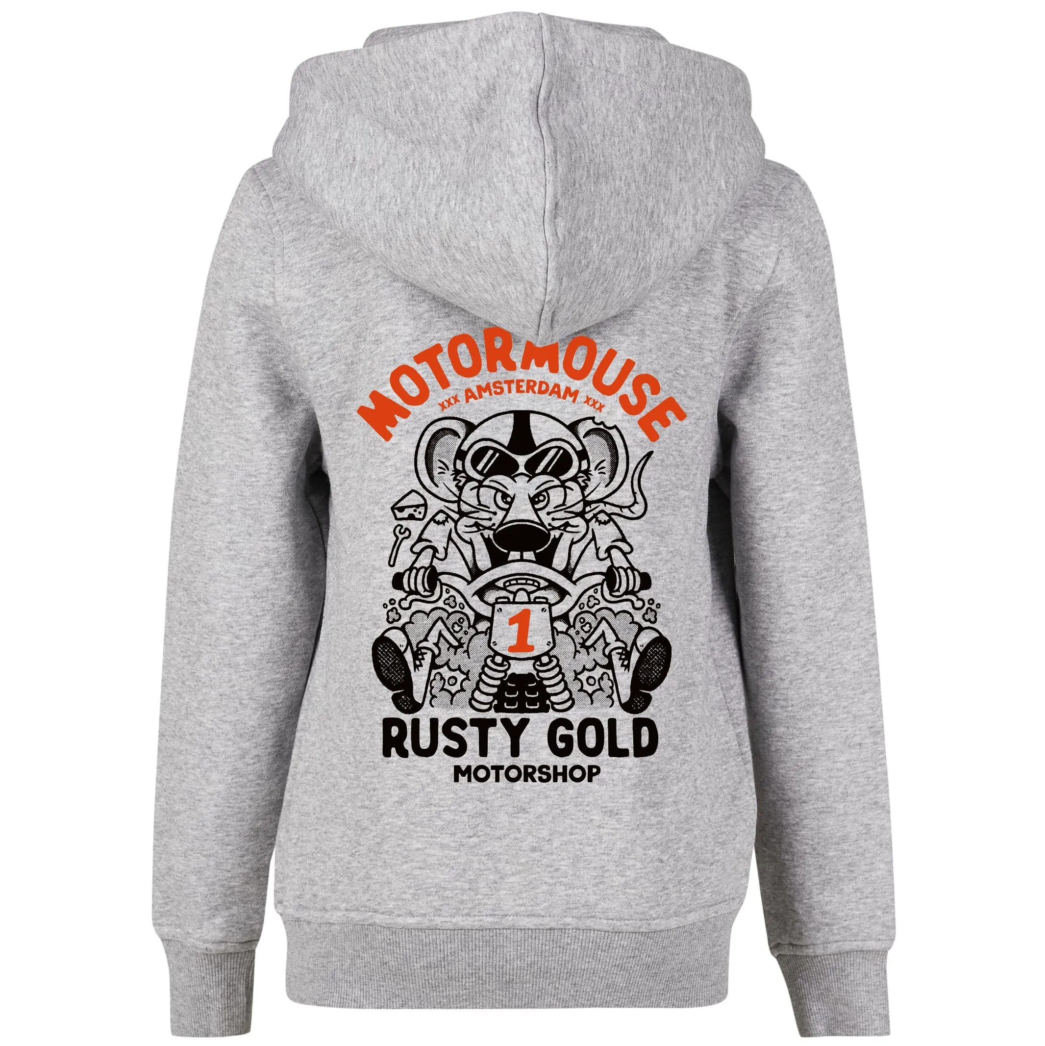 Rusty Gold MotorMouse Kids Hoodie