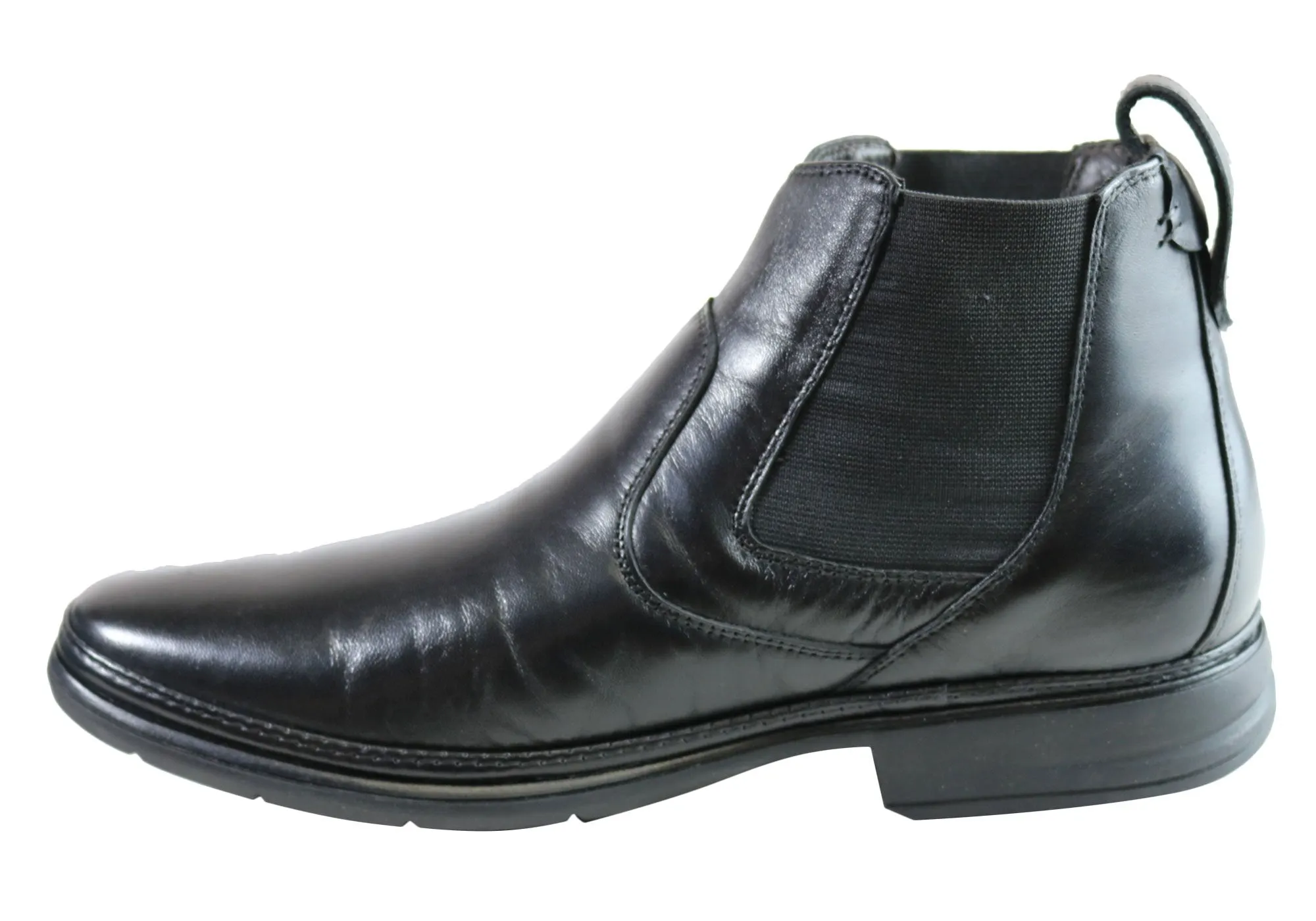 Savelli Richard Mens Leather Chelsea Dress Boots Made In Brazil