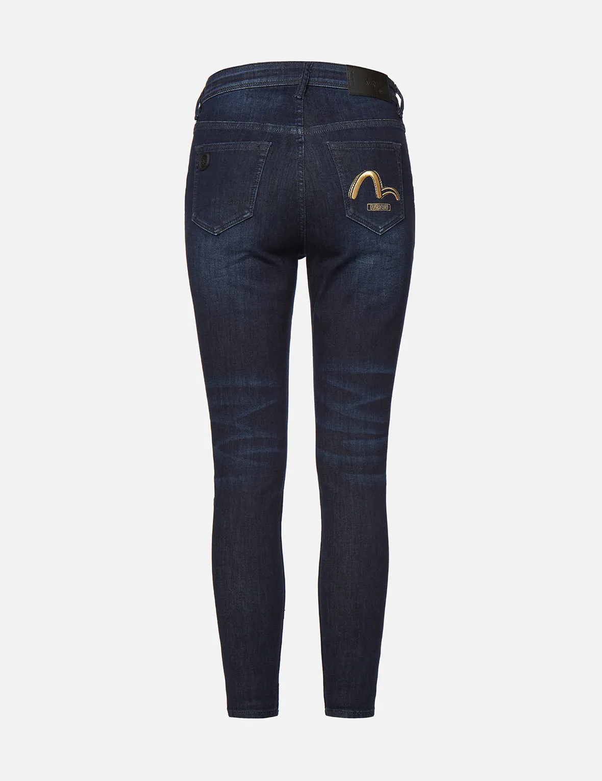 Seagull Embroidered Skinny Jeans