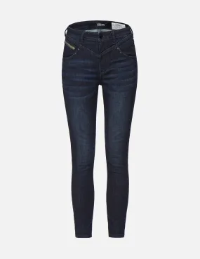 Seagull Embroidered Skinny Jeans