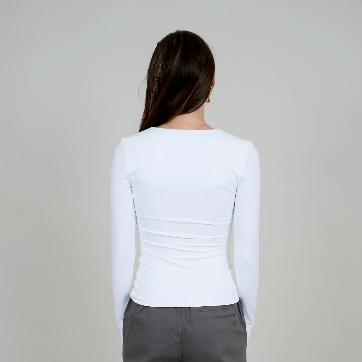 Second Skin Long Sleeve V-Neck Top by RD Style