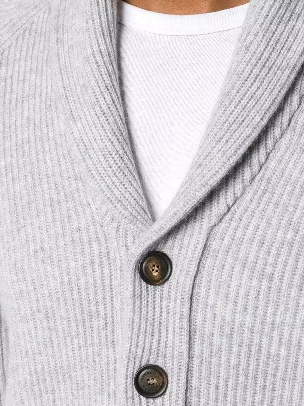 Shawl-neck cardigan