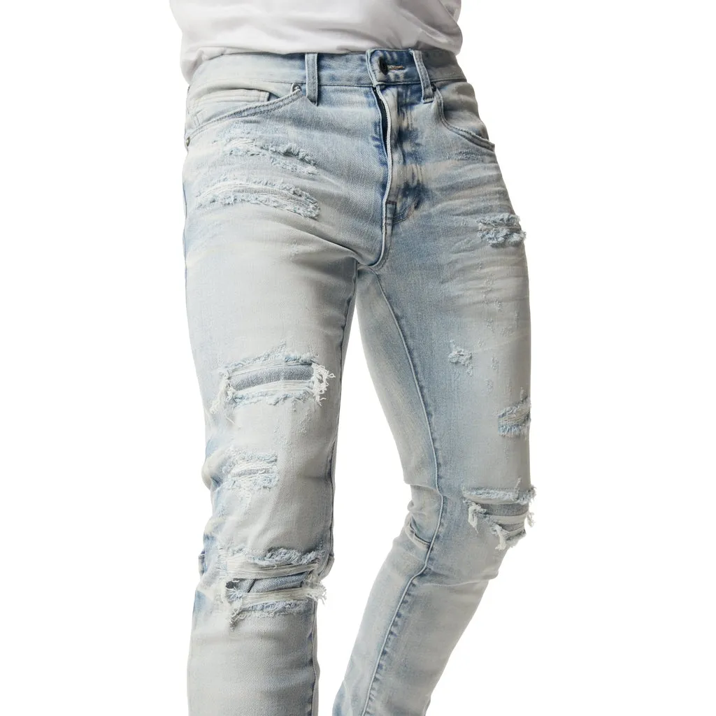 Slim Vintage Washed Jeans - Santorini Blue