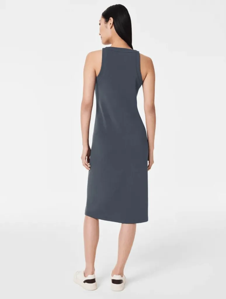 Spanx Airessentials Tank Midi Dress in Dark Storm