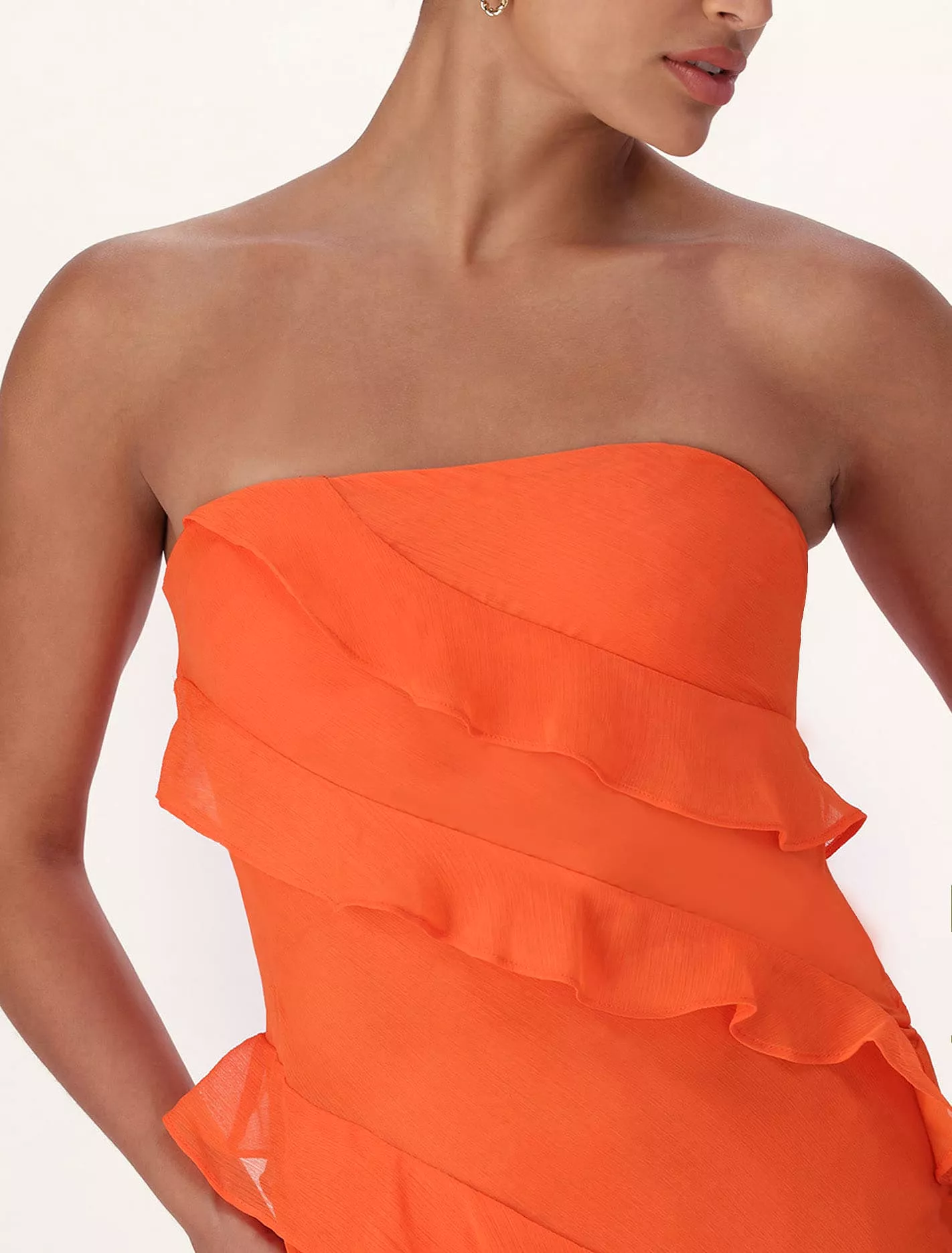 Stella Strapless Ruffle Dress