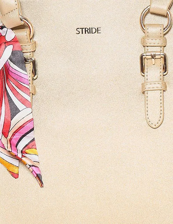 Stride Printed Scarf Tote Bag