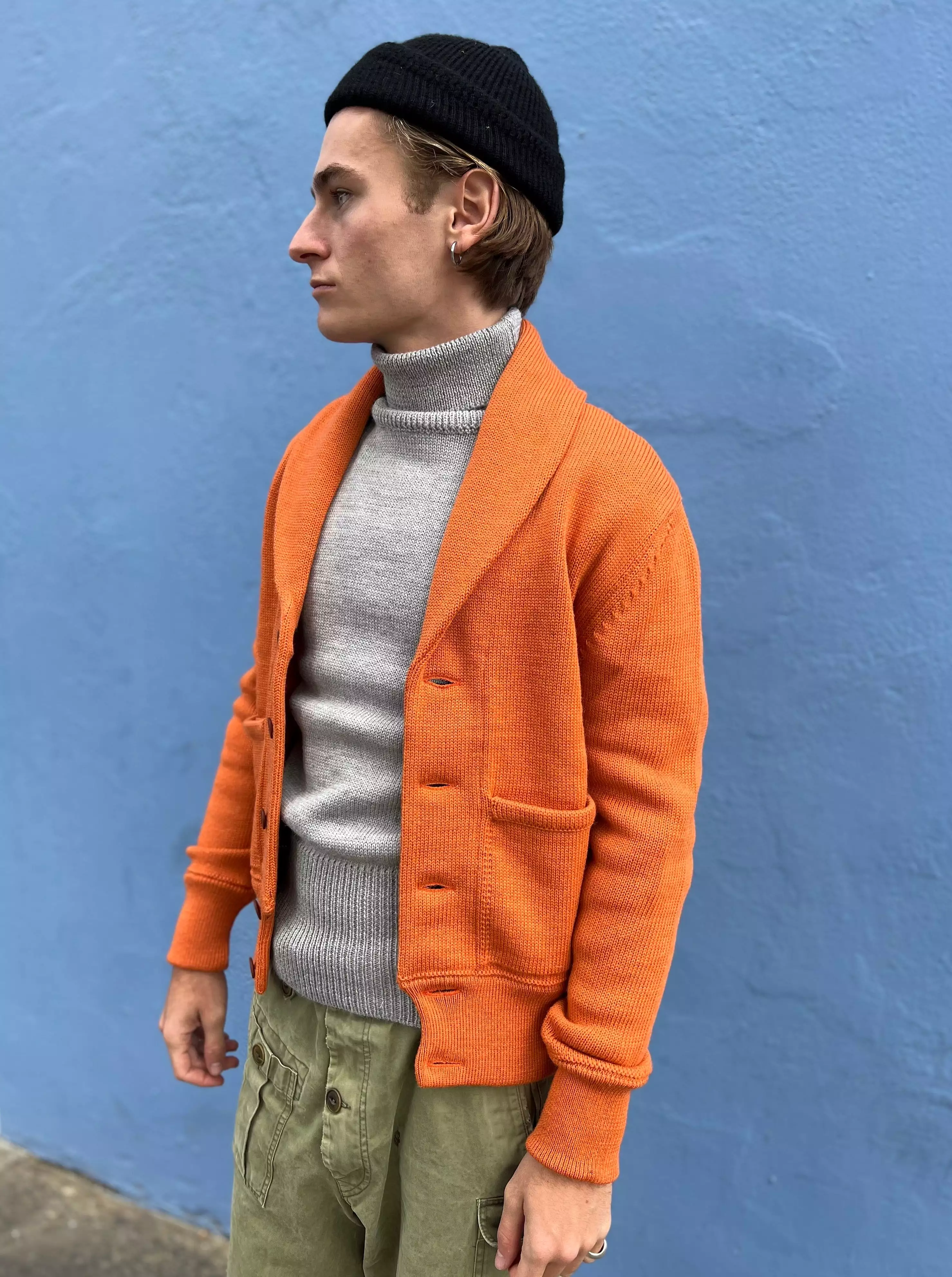 THE EXPLORER CARDIGAN - ORANGE