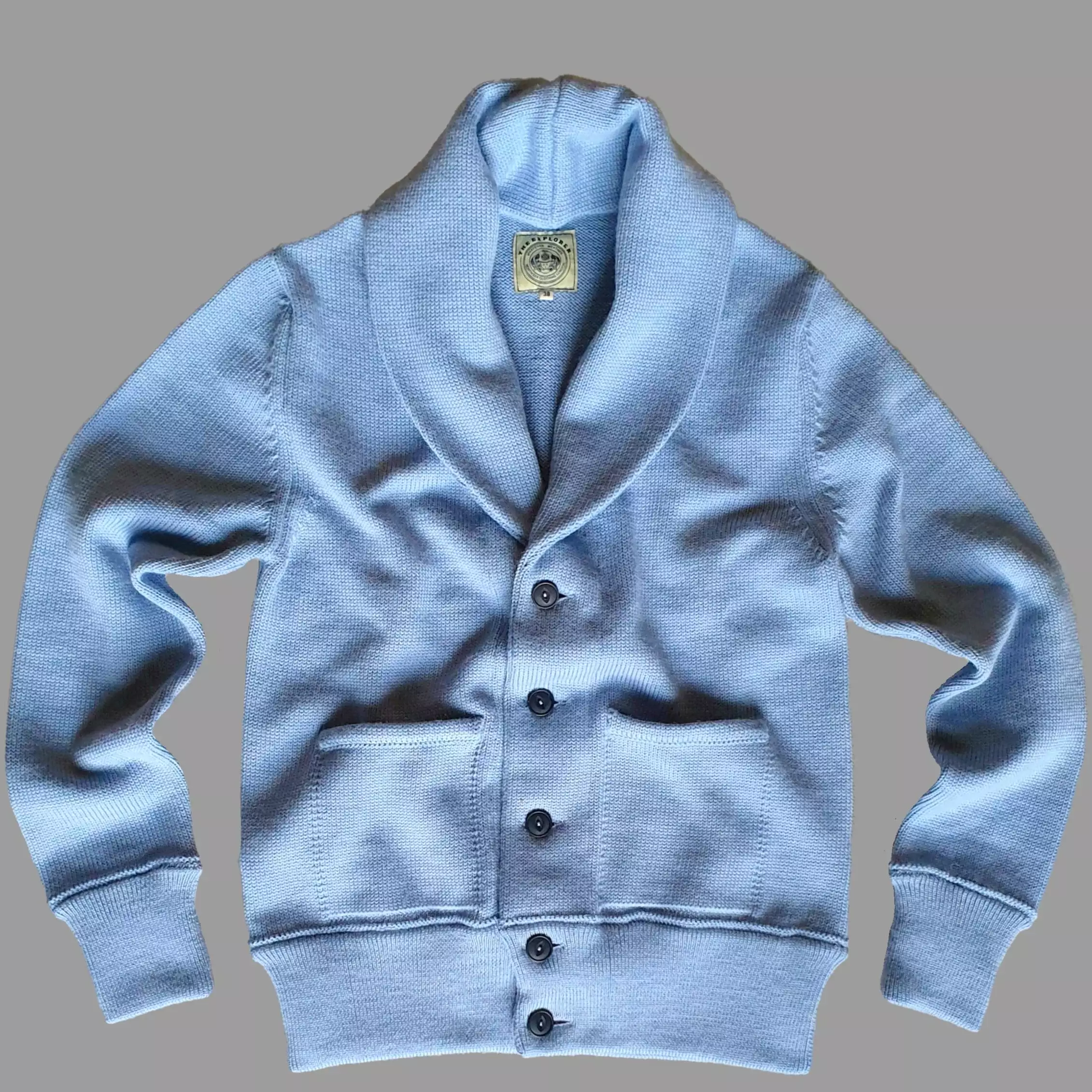 THE EXPLORER CARDIGAN - SKY BLUE