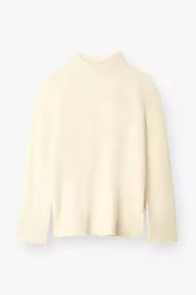 THE OVERSIZED TURTLENECK - ECO WHITE