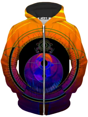 Third Eye Sunset Unisex Zip-Up Hoodie