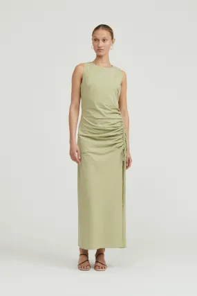 Third Form Drawn Deep Tank Maxi Dress - Sage