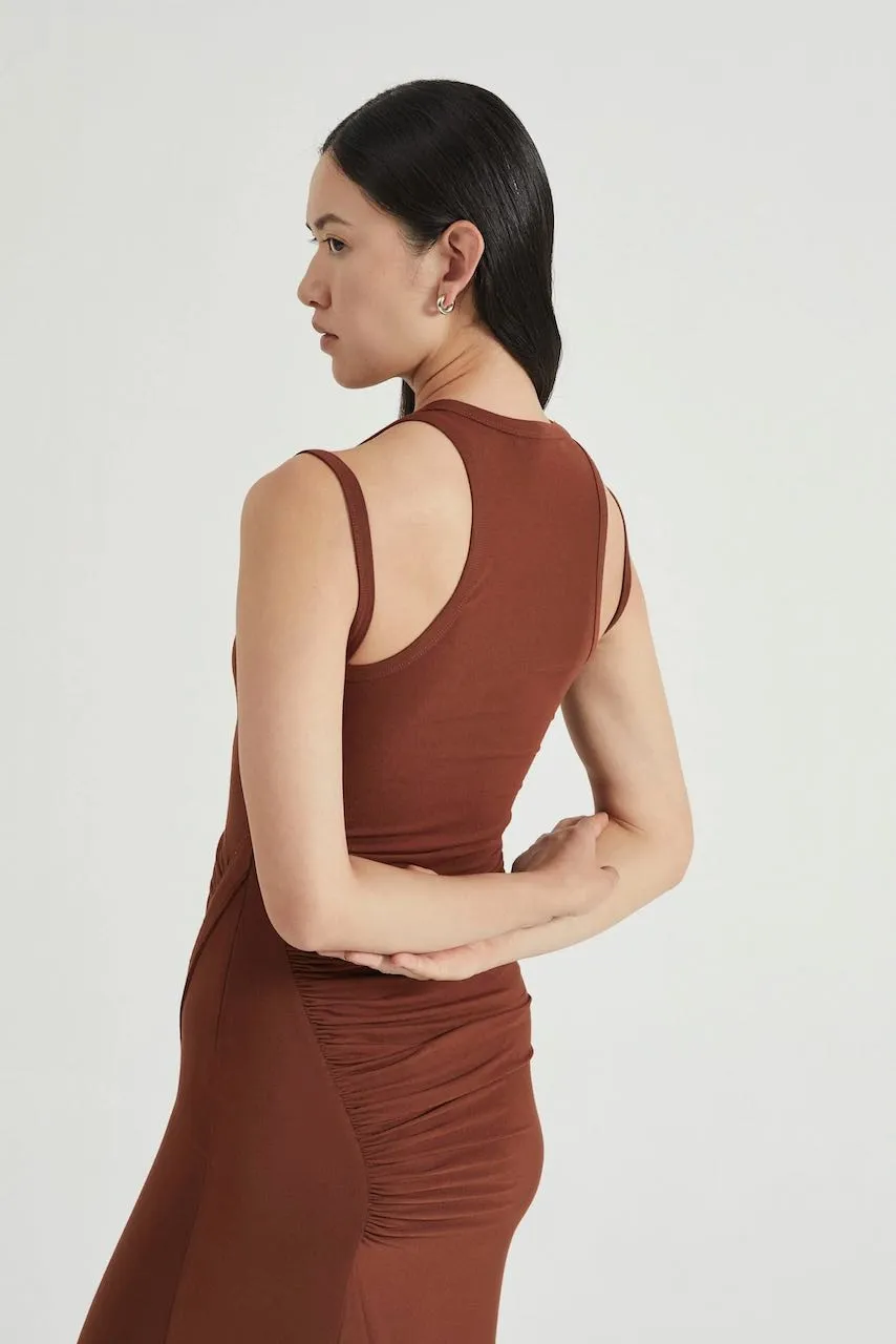 Third Form Push Pull Tank Dress - Cinnamon