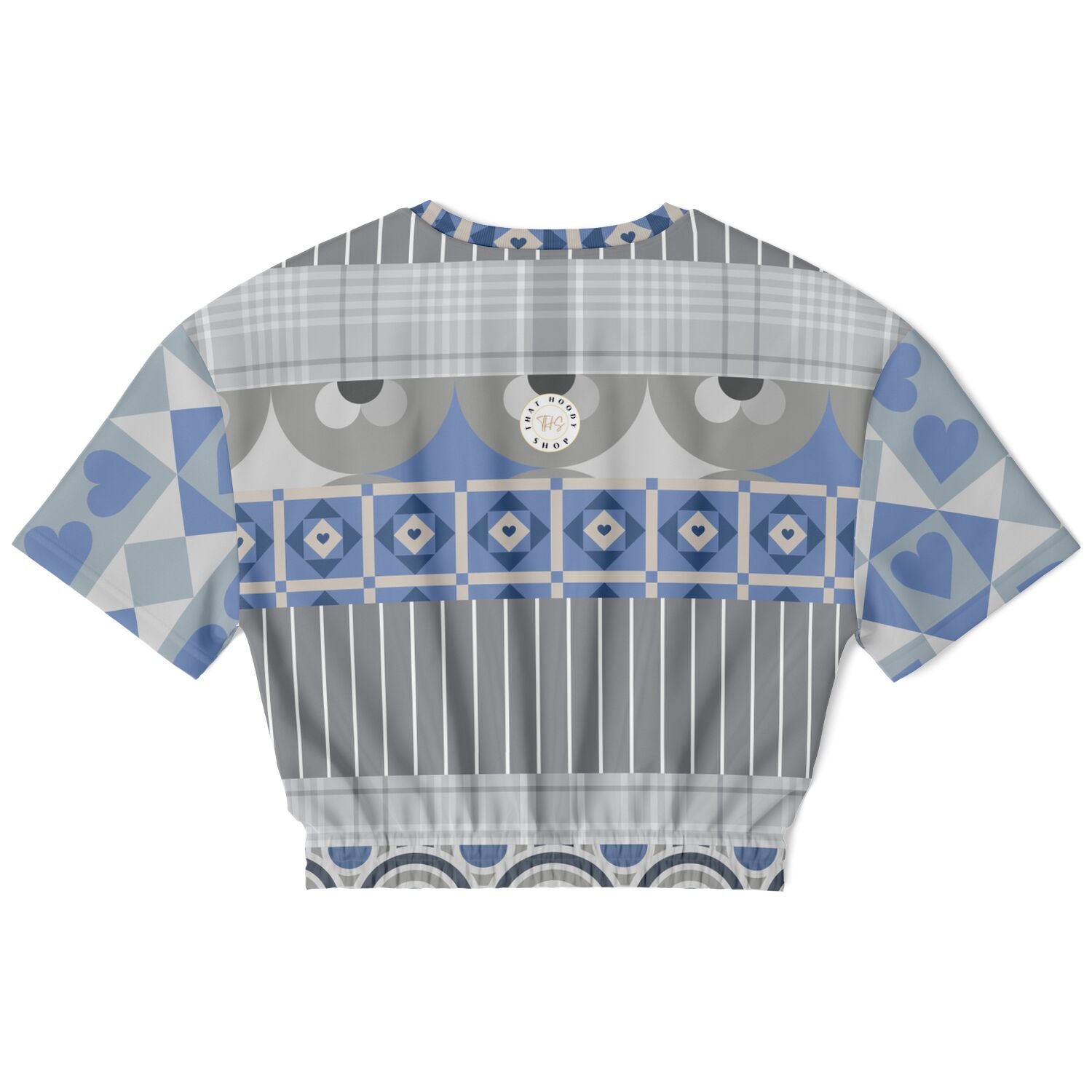 Tranquility Short Sleeve Cropped Eco-Poly Sweater