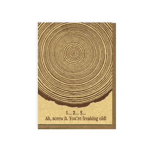 Tree Rings Birthday Card