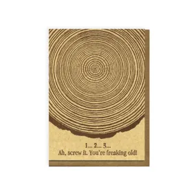 Tree Rings Birthday Card