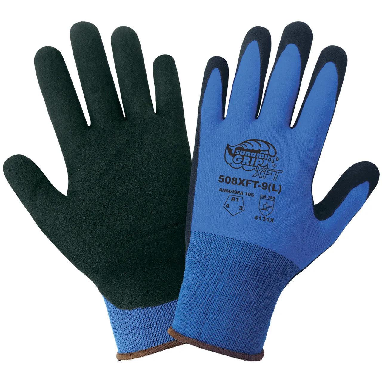 Tsunami Grip® XFT Seamless Xtreme Coated Gloves Cut Abrasion Puncture Resistance - Dozen 508XFT