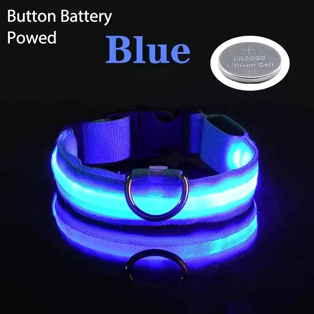 USB Charging LED Dog Collar Dog Safety Night Light Flashing Necklace Fluorescent Collars Pet Supplies