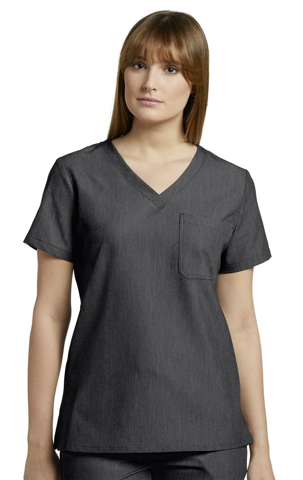 V-Tess One-Pocket V-Neck Top