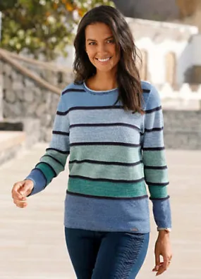 Witt Striped Round Neck Sweater