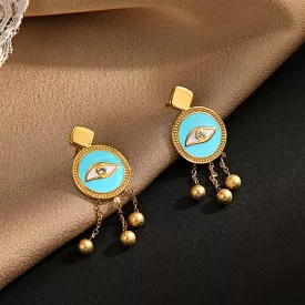 Women's Blue Eye Earrings