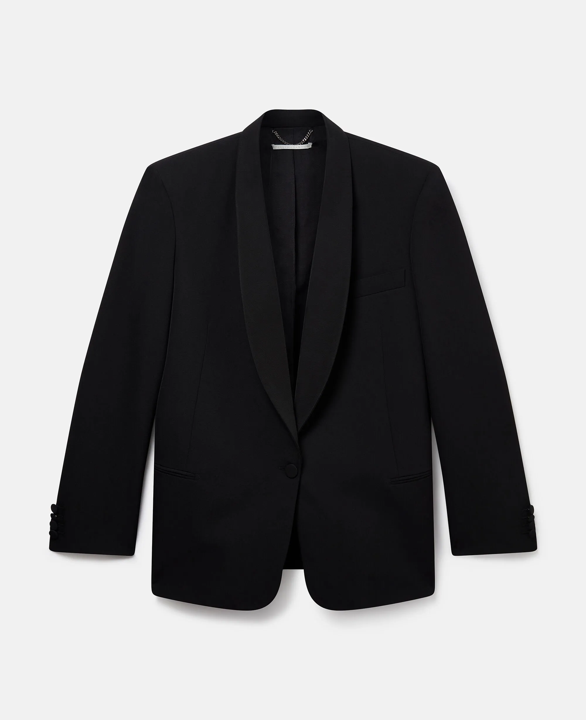 Wool Blazer with Shawl Lapels