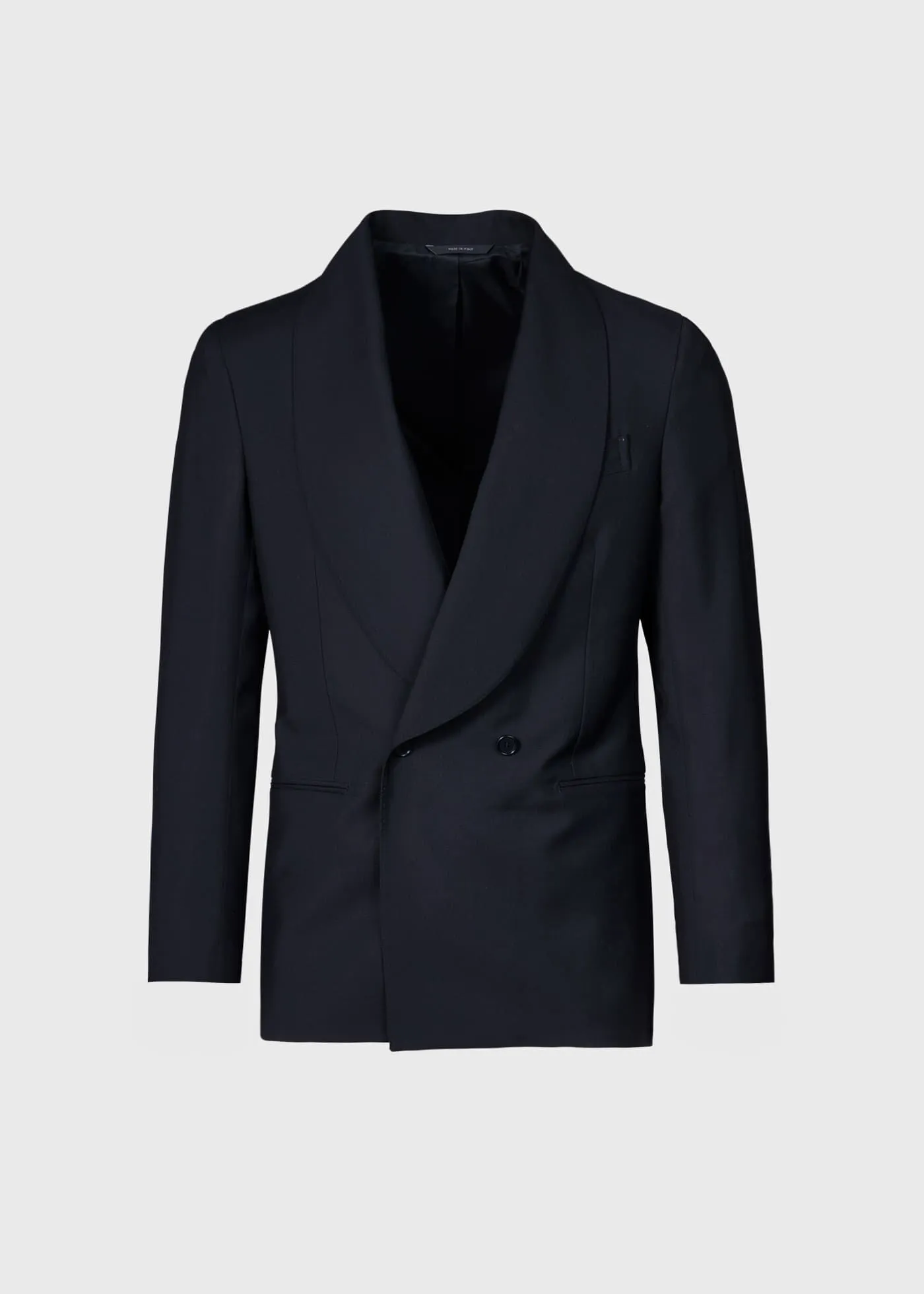 Wool Double Breasted Shawl Collar Tuxedo