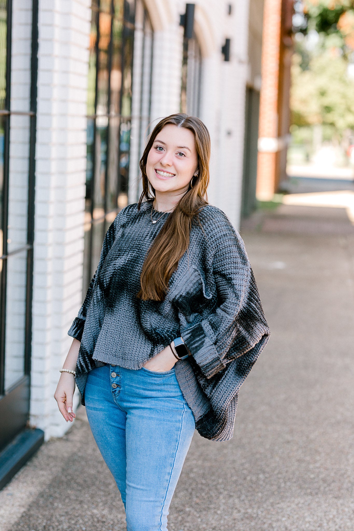 X Charcoal Mottled Sweater