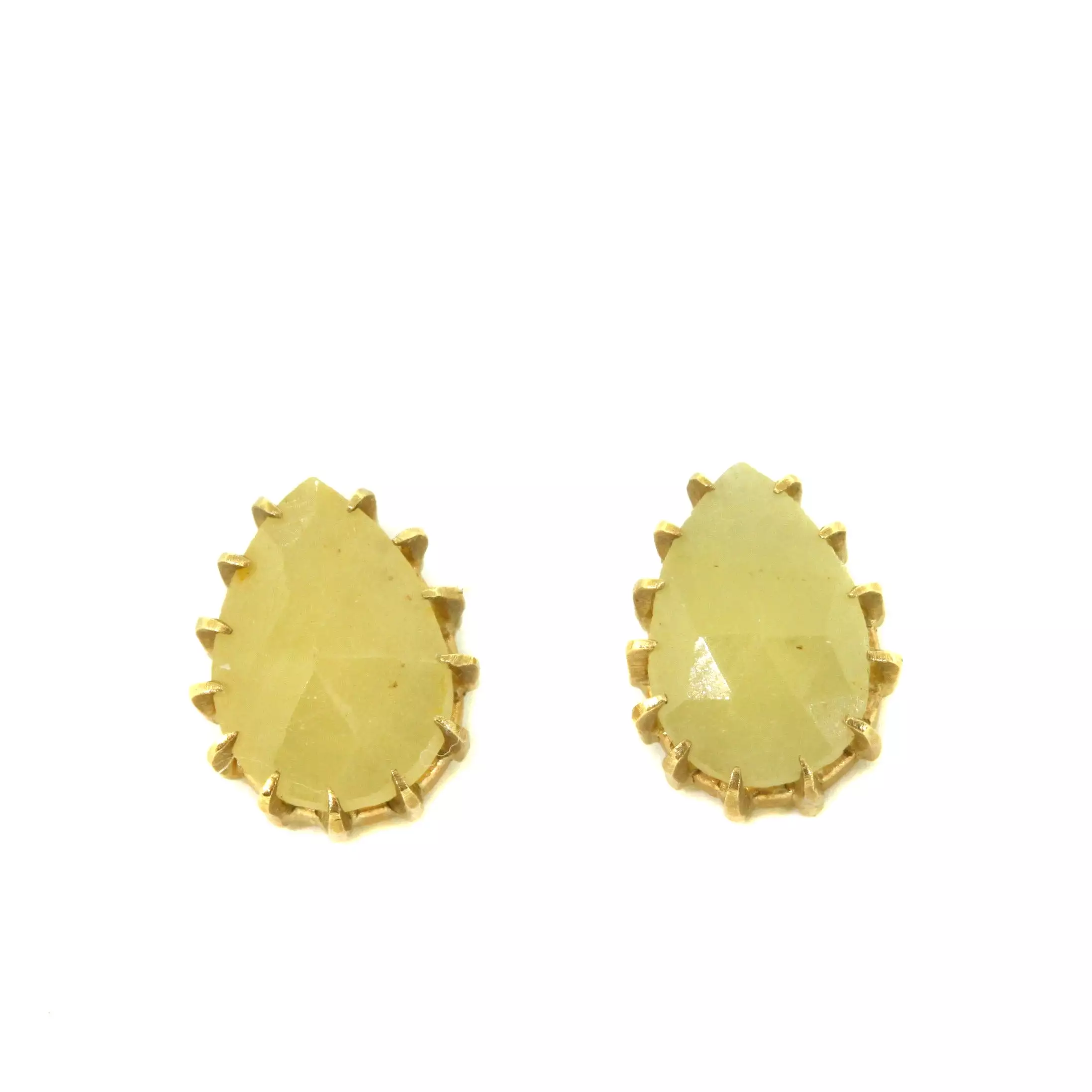 Yellow Sapphire Stud Earrings