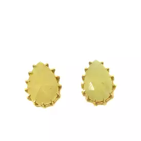 Yellow Sapphire Stud Earrings