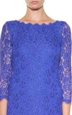 Zarita Lace Dress Blue