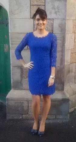 Zarita Lace Dress Blue